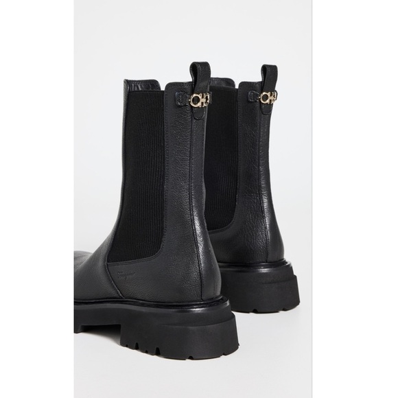 Ferragamo | Oderico Black Chunky Chelsea Boots New Size 8 - Picture 3 of 17